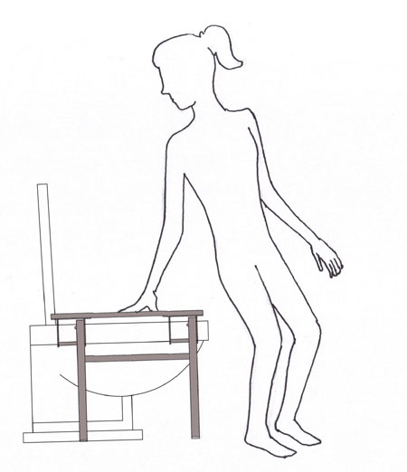how to use squatting platform, step 1 how to use squatting platform, step 1