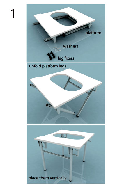 new squatting platform, step 1 