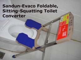 Sandun-Evaco toilet converter toilet converter, squatting