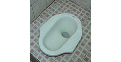 squat toilet, squatting toilet