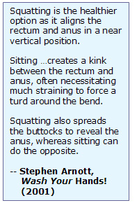 quotation about squatting, why squatting is better than sitting