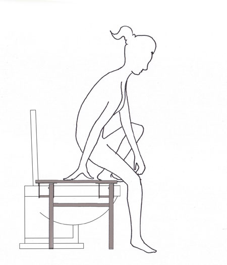 how to use squatting platform, step 2 how to use squatting platform, step 2